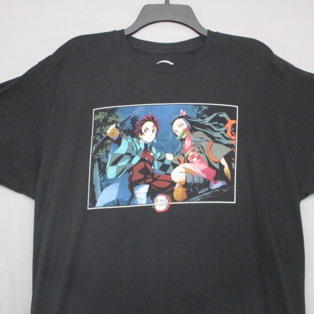 Demon Slayer‎ Graphic Print T-Shirt Black Men Size | XL